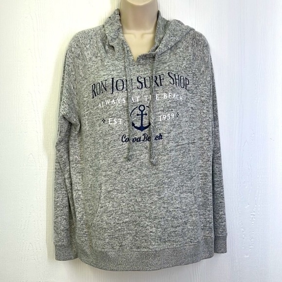 Ron Jon - Always At The Beach Cocoa Beach Long Sleeve Lightweight Hoodie  Small - Picture 2 of 12